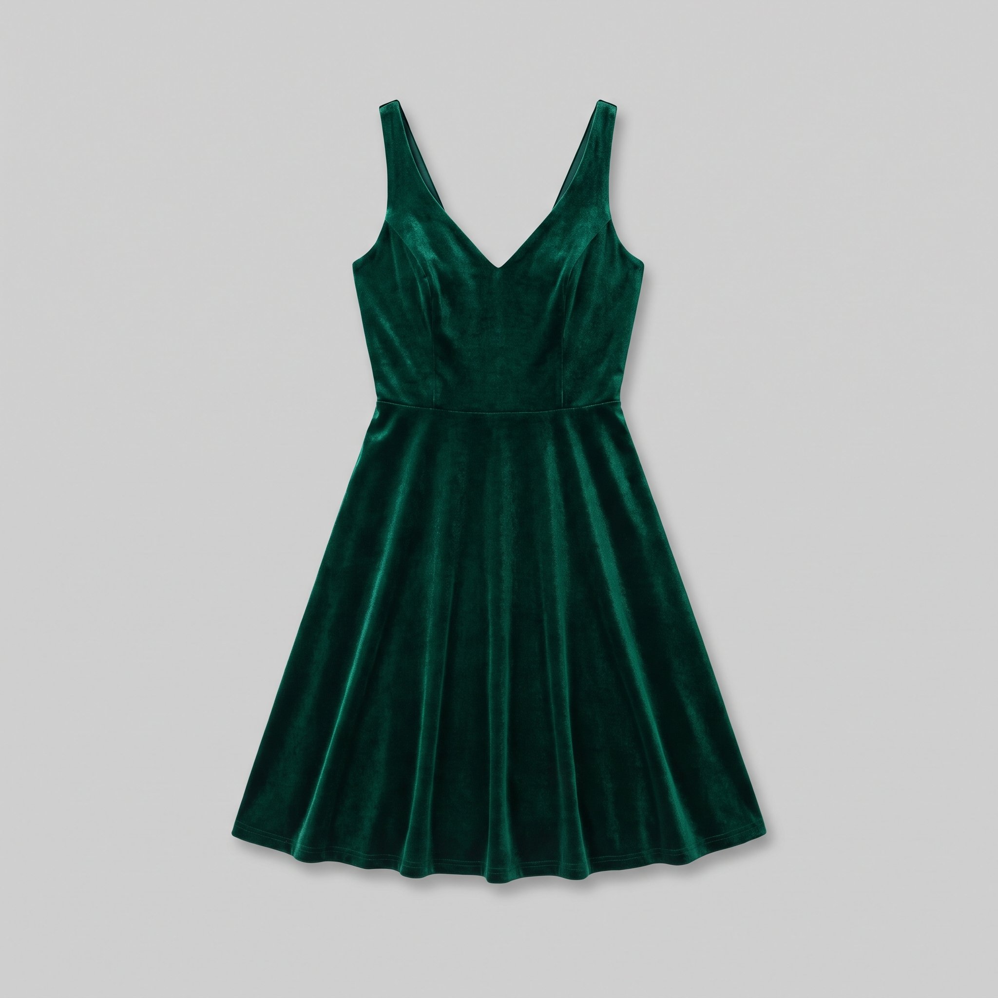 Emerald Velvet Cocktail Dress